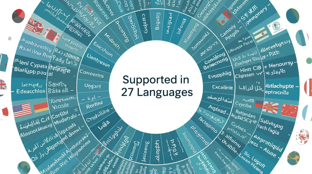 CMS language support global website builder 27 languages